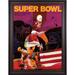 1970 Chiefs vs Vikings Framed 36" x 48" Canvas Super Bowl IV Program