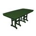 Trex Outdoor Yacht Club 37" x 72" Dining Table Plastic in Green | 29 H x 36.75 W x 71.5 D in | Wayfair TXNCT3772RC