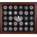 Chicago Blackhawks 2015 Stanley Cup Champions Mahogany Framed 30-Puck Logo Display Case