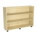 Childcraft 3 Compartment Shelving Unit w/ Casters Wood in White | 36 H x 48 W x 14.5 D in | Wayfair 1301523