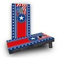 Custom Cornhole Boards America Theme Light Weight Cornhole Game Set Manufactured Wood in Brown | 4 H x 24 W x 48 D in | Wayfair CCB25-C