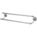 Kingston Brass Milano Double 18" Wall Mounted Towel Bar Metal in Gray | 4.75 H x 5 D in | Wayfair BA271318C