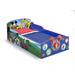 Delta Children Mickey Mouse Toddler Bed Wood in Brown/Red/Yellow, Size 19.0 H x 28.75 W x 53.25 D in | Wayfair BB86929MM