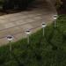 Pure Garden Solar Powered LED Pathway Light Pack Metal in Gray | 13.5 H x 3 W x 3 D in | Wayfair 50-16