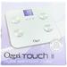 Ozeri Touch 440 lbs Total Body Bath Scale - Auto Recognition & Infant Tare Technology, Glass in White | 0.5 H x 12.2 W x 12.2 D in | Wayfair ZB13-W