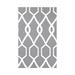 e by design Charleston Geometric Print Polyester Fleece Throw Blanket Microfiber/Fleece/Microfiber/Fleece | 60 W in | Wayfair HGN235GY2-50x60