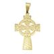 Alexander Castle Solid 9ct Gold Celtic Cross Necklace Pendant for Women - Cross Charm with Jewellery Gift Box - PENDANT ONLY - 27mm x 18mm