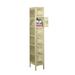 Tennsco Corp. 6 Tier 1 Wide Gym Locker Metal | 78 H x 12 W x 18 D in | Wayfair VBL6-1218-1-MG