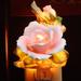 Cosmos Gifts Rose Night Light Porcelain/Ceramic in Pink | 4.5 H x 4 W x 3.5 D in | Wayfair 2121