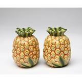 Cosmos Gifts Pineapple Salt & Pepper Set Ceramic in Green/Yellow | 2.5 H x 1.88 W in | Wayfair 10338