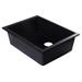 Alfi Brand 23.63" L x 17.75" W Undermount Single Bowl Kitchen Sink Granite in Black/White | 8.25 H x 23.63 W x 17.75 D in | Wayfair AB2420UM-BLA