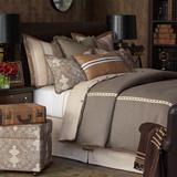 Eastern Accents Aiden Single Reversible Duvet Cover in Brown/White | King Duvet Cover | Wayfair DVK-359