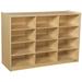 Wood Designs 12 Compartment Cubby Wood in Brown/White | 30 H x 42 W x 15 D in | Wayfair WD990315