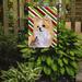 Caroline's Treasures Chihuahua Candy Cane Holiday Christmas 2-Sided Garden Flag, Polyester in Brown | 15 H x 11 W in | Wayfair SS4542GF