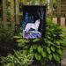 Caroline's Treasures Starry Night Siberian Husky 2-Sided Garden Flag, Polyester in Black | 15 H x 11 W in | Wayfair SS8400GF
