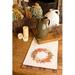 Xia Home Fashions Maple Wreath Fall Table Runner Polyester/Cotton in Brown/Gray | 13 D in | Wayfair XD158331372