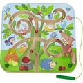 Haba 301057 - Magnetspiel Baumlabyrinth, pädagogisches Holzspielzeug für Kinder ab 2 Jahren, schult die Logik und Feinmotorik