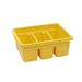 Copernicus Royal Divided Stackable 3 Compartment Cubby Bin Plastic in Yellow | 12 H x 15 W x 6 D in | Wayfair CC4069-Y