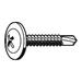 ZORO SELECT U29580.016.0150 Self-Drilling Screw, #8 x 1 1/2 in, Zinc Plated