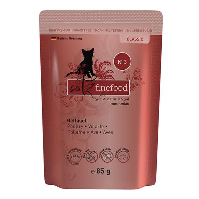 64x85g Geflügel catz finefood getreidefreies Katzenfutter nass