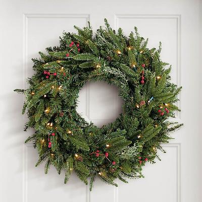 Christmas Madison Fraser Cordless Wreath - 28