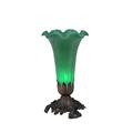 Meyda Lighting Green Pond Lily 8 Inch Accent Lamp - 11252