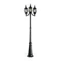 Designers Fountain Riviera 85 Inch Tall 3 Light Outdoor Post Lamp - 1923-BK