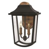 Hinkley Lighting Burton 15 Inch Tall 2 Light Outdoor Wall Light - 1974BK