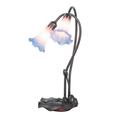 Meyda Lighting Pink And Blue Pond Lily 16 Inch Accent Lamp - 14064