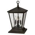 Hinkley Lighting Trellis 19 Inch Tall 4 Light Outdoor Pier Lamp - 1437RB