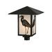 Meyda Lighting Seneca Heron 16 Inch Tall 1 Light Outdoor Post Lamp - 118724