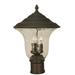 Framburg Hartford 15 Inch Tall 3 Light Outdoor Post Lamp - 1227 RC