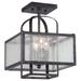 Minka Lavery Camden Square 11 Inch 4 Light Semi Flush Mount - 4876-283