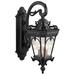 Kichler Lighting Tournai 29 Inch Tall 3 Light Outdoor Wall Light - 9358BKT