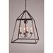 Northeast Lantern Appledore 16 Inch Cage Pendant - 9732-DAB-LT904-CLR