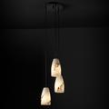 Justice Design Group Lumenaria 4 Inch 3 Light Multi Light Pendant - FAL-8864-28-MBLK-BKCD