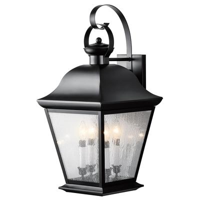 Kichler Lighting Mount Vernon 27 Inch Tall 4 Light Outdoor Wall Light - 9704BK