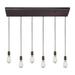 ELK Lighting Menlow Park 33 Inch 6 Light Linear Suspension Light - 60046-6rc