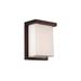 Modern Forms Ledge 8 Inch Tall LED Outdoor Wall Light - WS-W1408-BZ