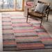 Brown 72 x 48 x 0.5 in Area Rug - George Oliver Whittlesey Striped Kilim Handwoven Wool Rust Area Rug Cotton | 72 H x 48 W x 0.5 D in | Wayfair