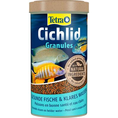 2x500ml Granules für mittelgroße Cichliden Tetra Fischfutter