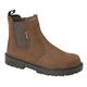 Grafters Mens Brown Leather Lightweight Safety Toe Cap Dealer Work Boots Sizes 8 9 10 11 12 13 14 15 16 (14)