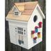 Home Bazaar Nestling Series Potting Shed 7.75 in x 5.75 in x 5.75 in Birdhouse Wood in White | 7.75 H x 5.75 W x 5.75 D in | Wayfair HB-9504WS