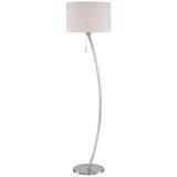 Lite Source Lilith 60 3/4" Modern Chrome Metal Floor Lamp