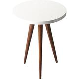 Dakota Fields Butler Loft Carlsbad Bunching End Table Wood in Brown/White | 23.75 H x 15.75 W x 15.75 D in | Wayfair