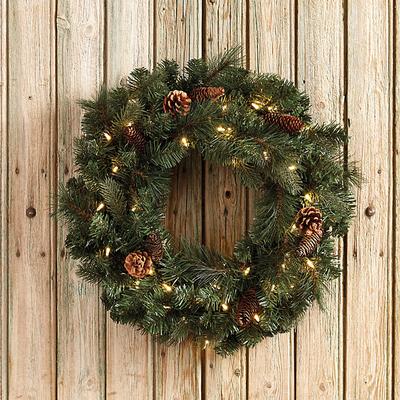 Classic Prelit Wreath - Ballard Designs