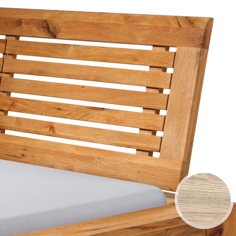 Hasena Oak-Line Wild Kopfteil Barro Wildeiche 160 cm weiss Image