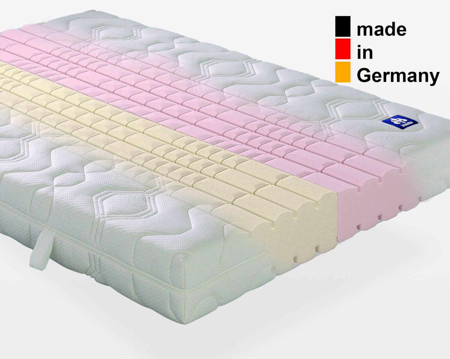 Badenia »Irisette Lotus« Komfortschaum-Kombikern Partner-Matratzen 200x200 cm / H4/H2