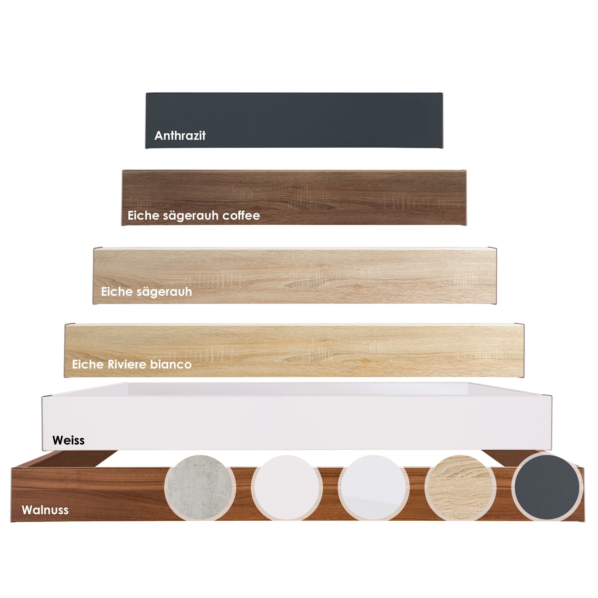 Hasena Top-Line Bettrahmen Advance 18 160x200 cm / Anthrazit