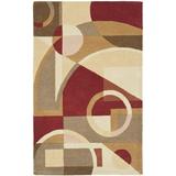 SAFAVIEH Rodeo Drive Clarissa Abstract Geometric Wool Area Rug Beige/Multi 3 6 x 5 6